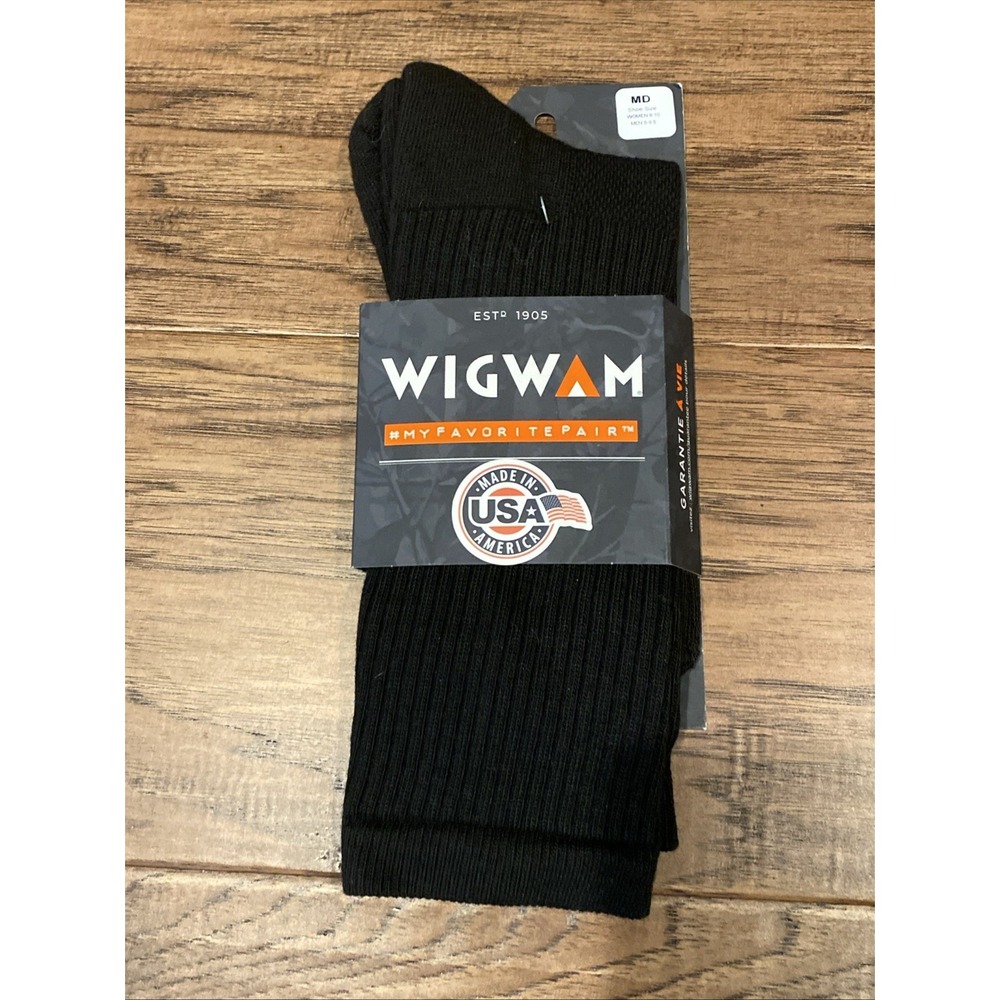 WIGWAM SOCKS BLACK F8031 052 HOT WEATHER DRESS PRO‎ MEDIUM MEN 5-9.5 WOMEN 6-10!